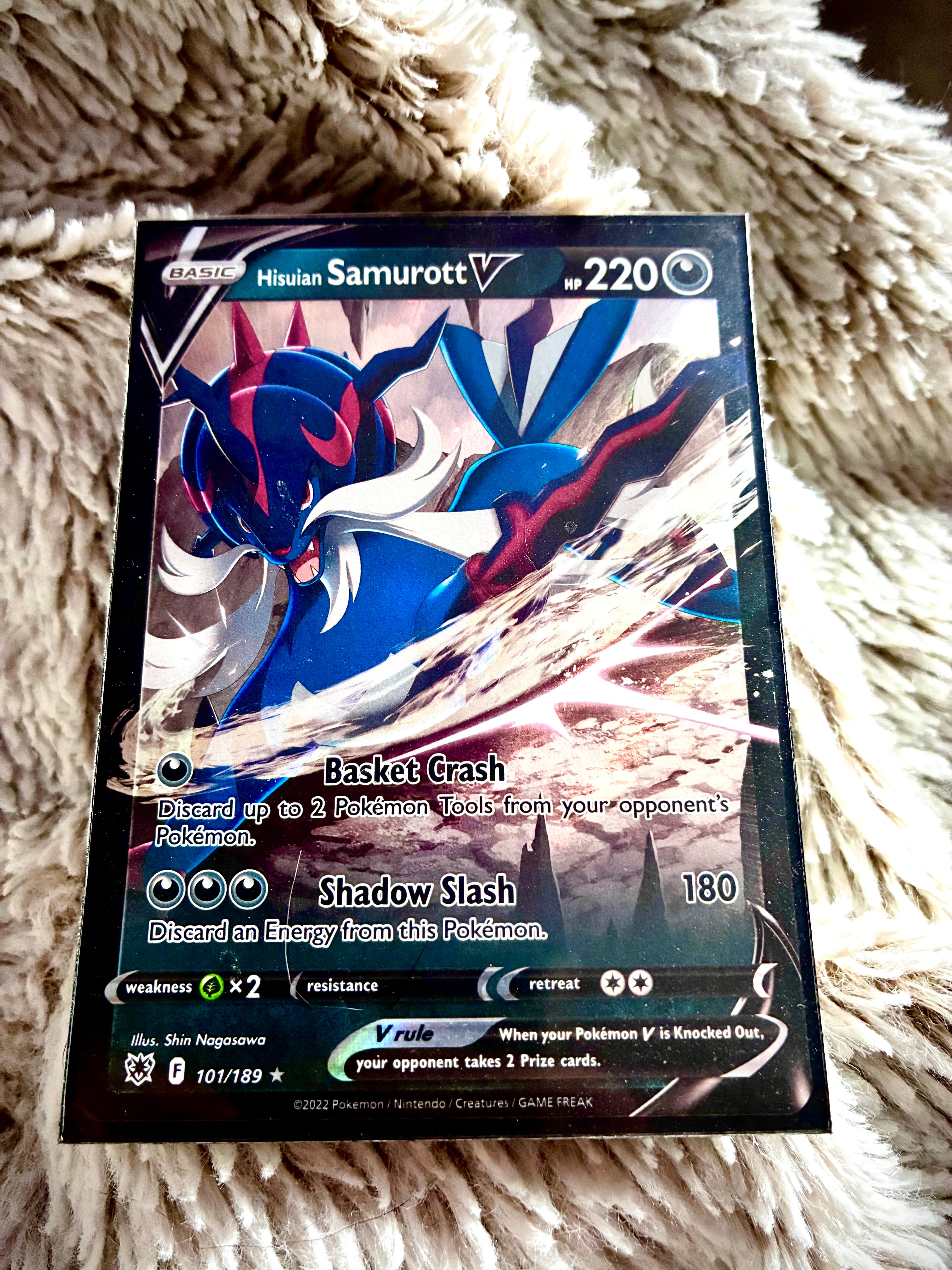 Hisuian Samurott V 101/189 Ultra Rare Astral Radiance: Pokemon Card (English)