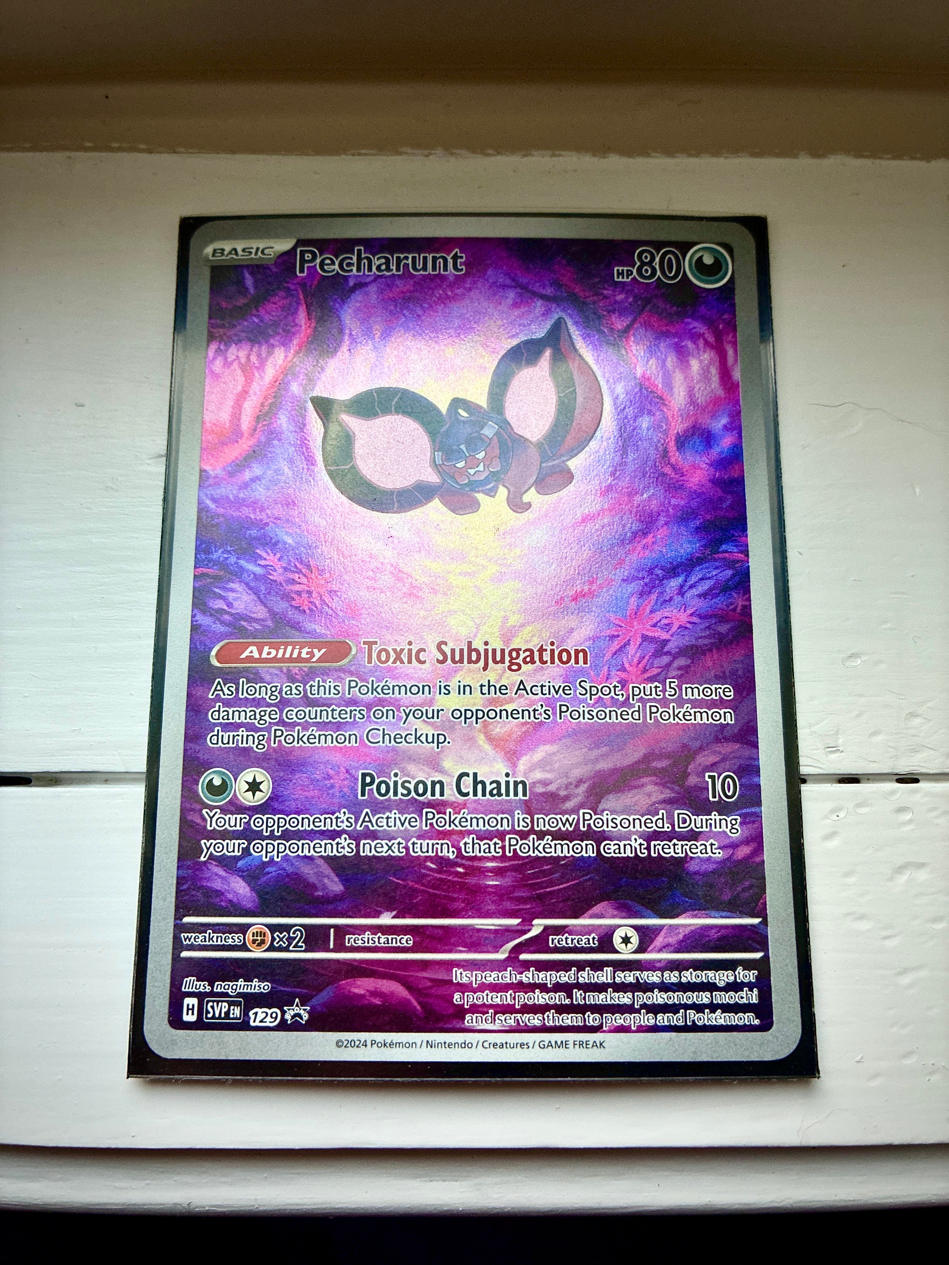 Pecharunt 129 Sv: Scarlet & Violet Promo Card Holo #129 (English)