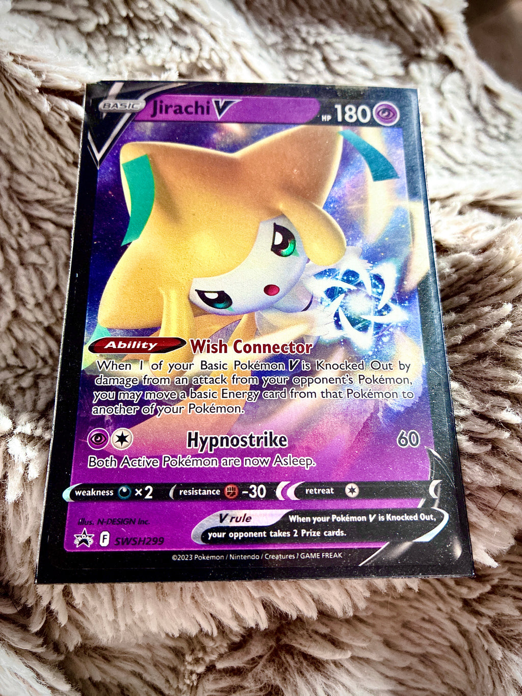 Jirachi V - Black Star Promo SWSH299 Sword Shield: Pokemon Card (English)